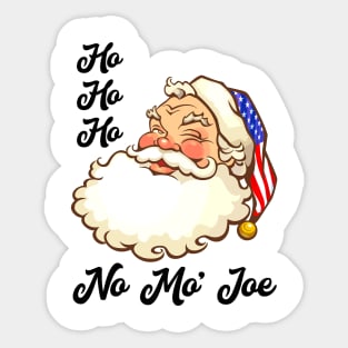 Ho Ho Ho No Mo’ Joe Santa Claus Christmas Sticker